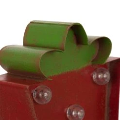 Glitzhome Marquee LED Green/Red Gift Box Stocking Holder 7.48 In. -Alpine Sales Store 01fa2413 4923 4ea4 8bf3 6bbae28f1db3