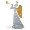 National Tree Company LED White Angel With Trumpet 60 In. Yard Decor -Alpine Sales Store 06ac3427 a42e 435f a336 7ca643e69adb