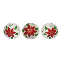 CTM International Multicolored Poinsettia Lighted Ornament