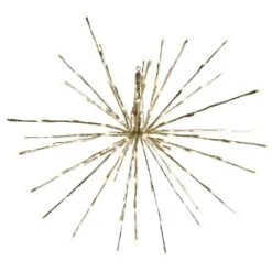 Celebrations Platinum LED Gold Radiant Blast 24 In. Hanging Decor