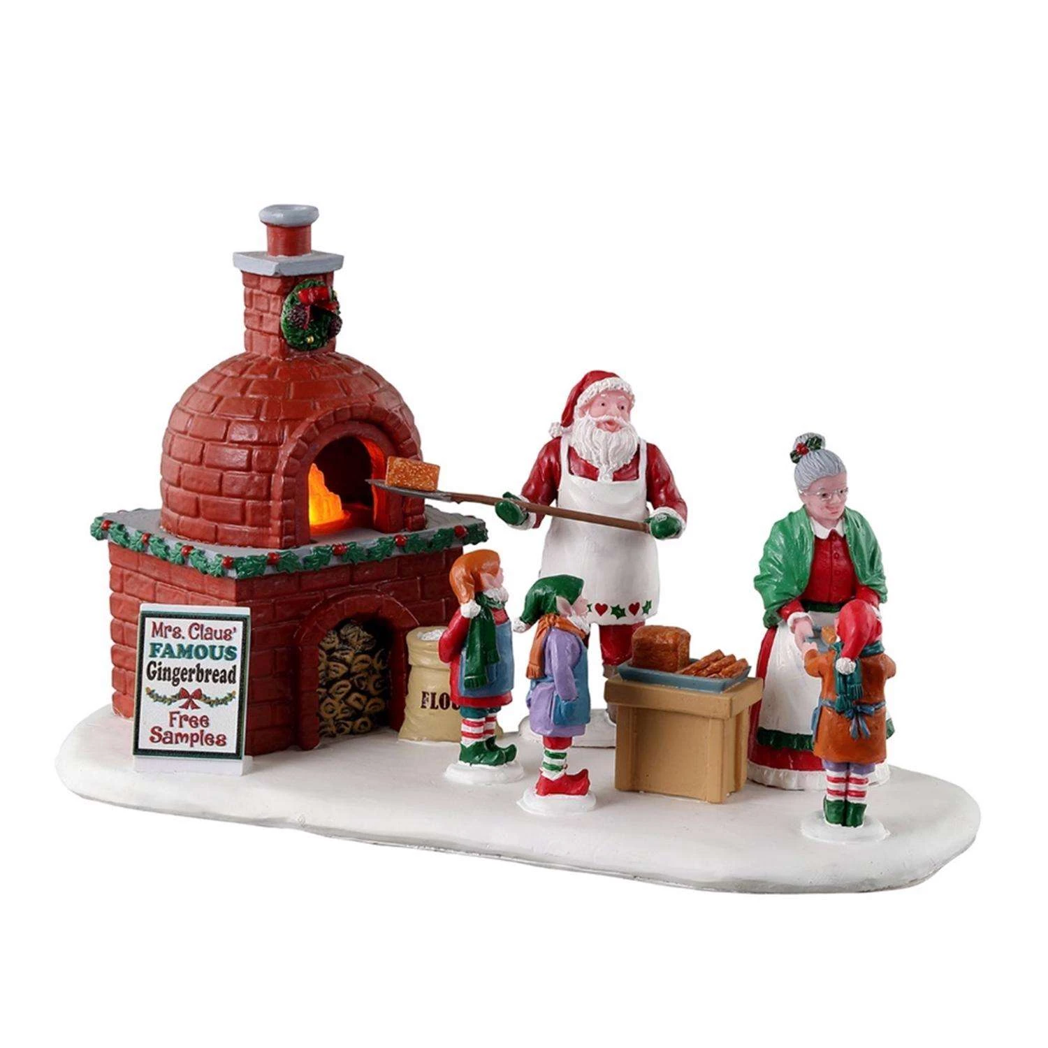 Lemax Multicolored Mrs. Claus' Gingerbread Bake Christmas Village 4 In. 3 Lemax Multicolored Mrs. Claus' Gingerbread Bake Christmas Village 4 In.