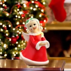 Mr. Christmas LED Ceramic Angel Figurine 9 In. -Alpine Sales Store 0da1298d 5602 421b b925 0d25037762c3