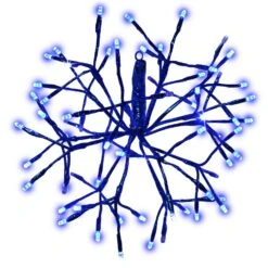 Holiday Bright Lights LED M5 Blue 64 Ct Christmas Lights