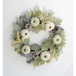 Glitzhome 5 In. Pumpkin Wreath With Green Leaf And Berries Fall Decor 13 Glitzhome 5 In. Pumpkin Wreath With Green Leaf And Berries Fall Decor -Alpine Sales Store 14e1327f 311f 4215 9cd3 9d6b754de438