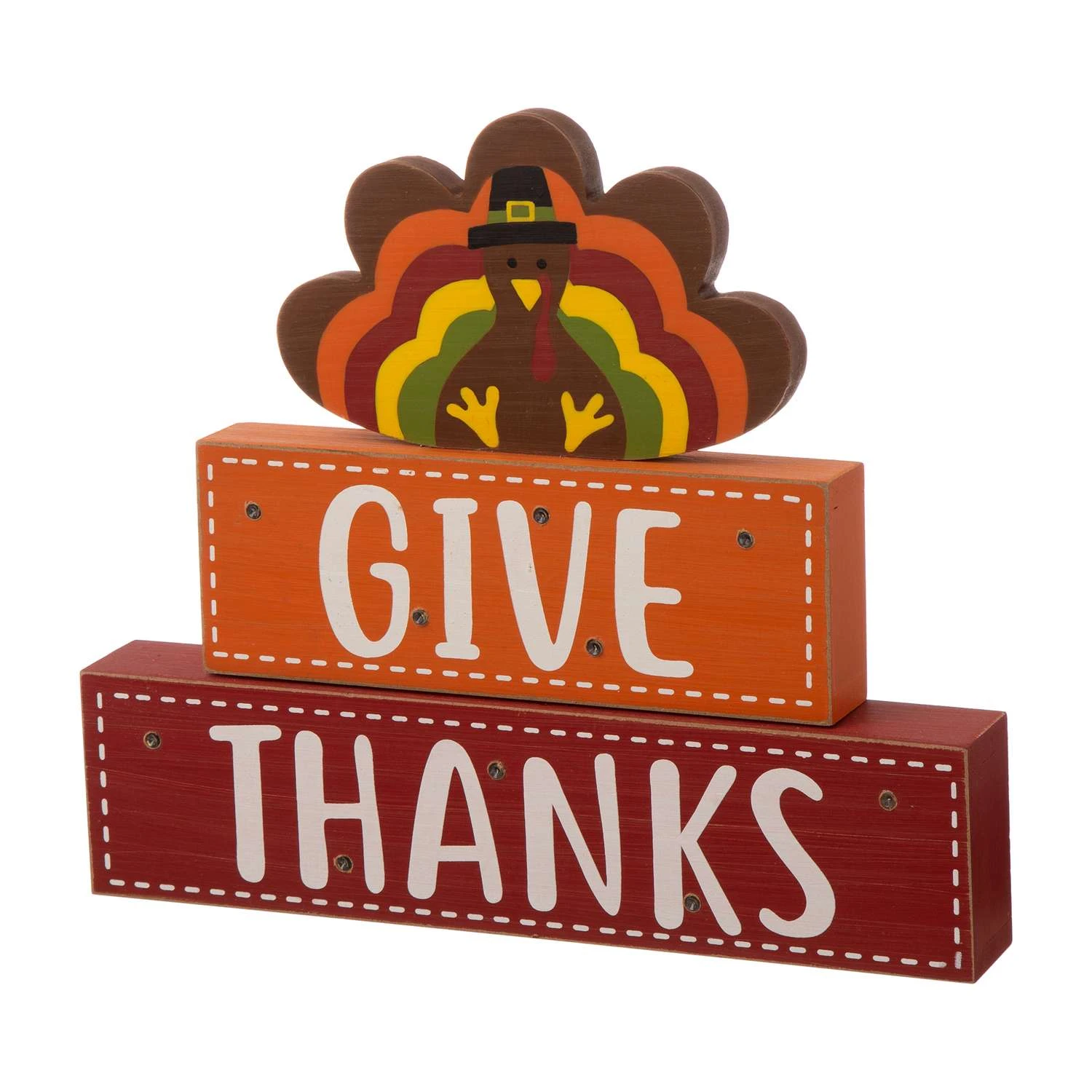 Glitzhome 10.28 In. Prelit Thanksgiving Lighted Turkey Fall Decor 4 Glitzhome 10.28 In. Prelit Thanksgiving Lighted Turkey Fall Decor - Image 2