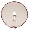 Glitzhome Red/White Knitted Christmas Tree Skirt 0.36 In.