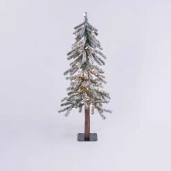 Gerson 3 Ft. Slim Incandescent 50 Ct Flocked Alpine Christmas Tree -Alpine Sales Store 1f7b01c1 f5b0 4a04 83bc 2226b0fc7d06