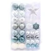 Celebrations Blue/White Frosty Christmas Ornaments 3 In. -Alpine Sales Store 1ffb8c8e e5f9 4fee a75a e26e31e826a0