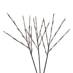 Celebrations LED Warm White Lighted Brown Twigs 32 In. Yard Decor