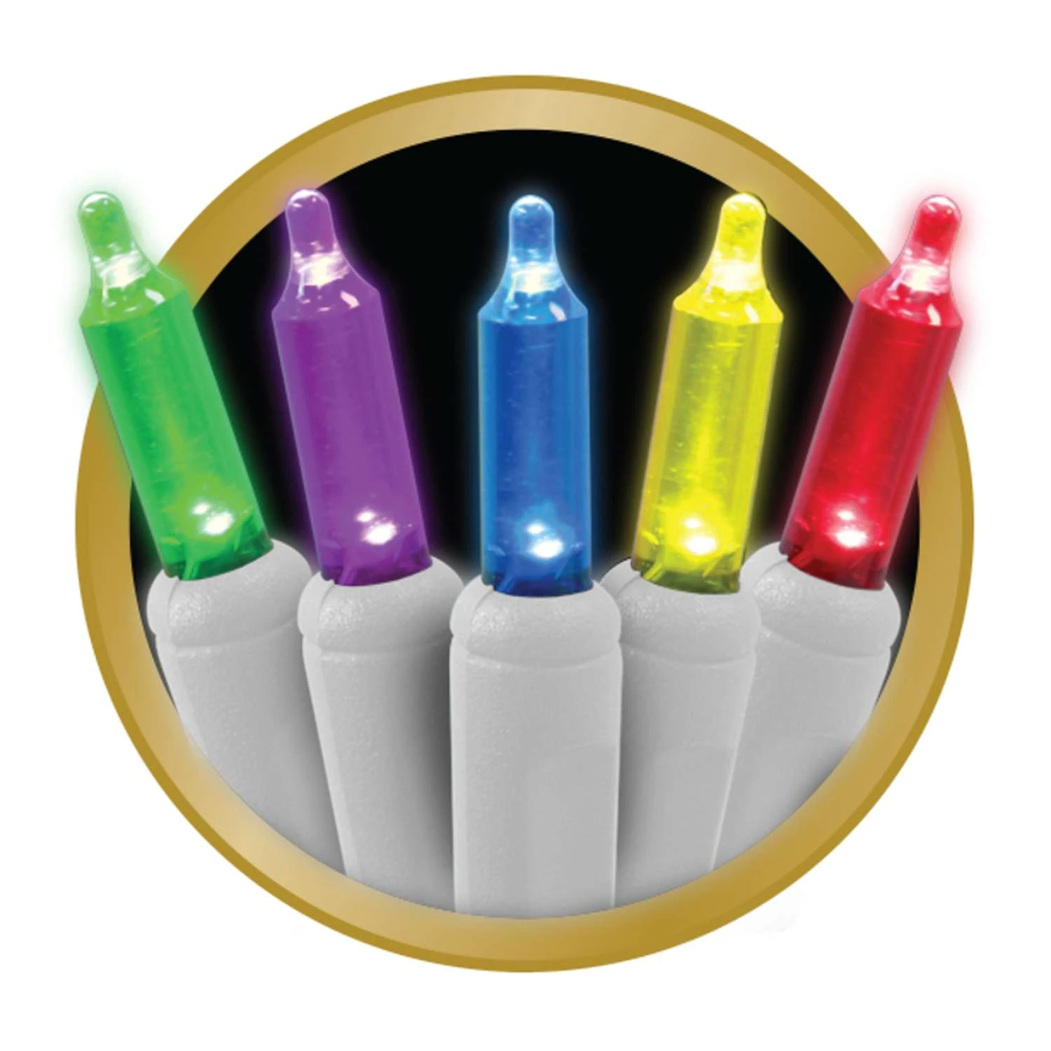 Celebrations Platinum LED T5 Multicolored 100 Ct Icicle Christmas Lights 9.5 Ft. 4 Celebrations Platinum LED T5 Multicolored 100 Ct Icicle Christmas Lights 9.5 Ft. - Image 2