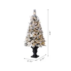 Glitzhome 4 Ft. Pencil LED 100 Ct Pine Artificial Christmas Tree -Alpine Sales Store 2430475c 9951 4d78 9545 167b439c1814