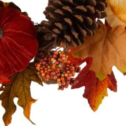 Glitzhome 5.25 In. Blooming Magnolia Wreath Fall Decor -Alpine Sales Store 264620c8 79c5 4330 9638 8aceefe830a7