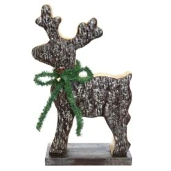 Alpine Brown/Green Deer Figurine