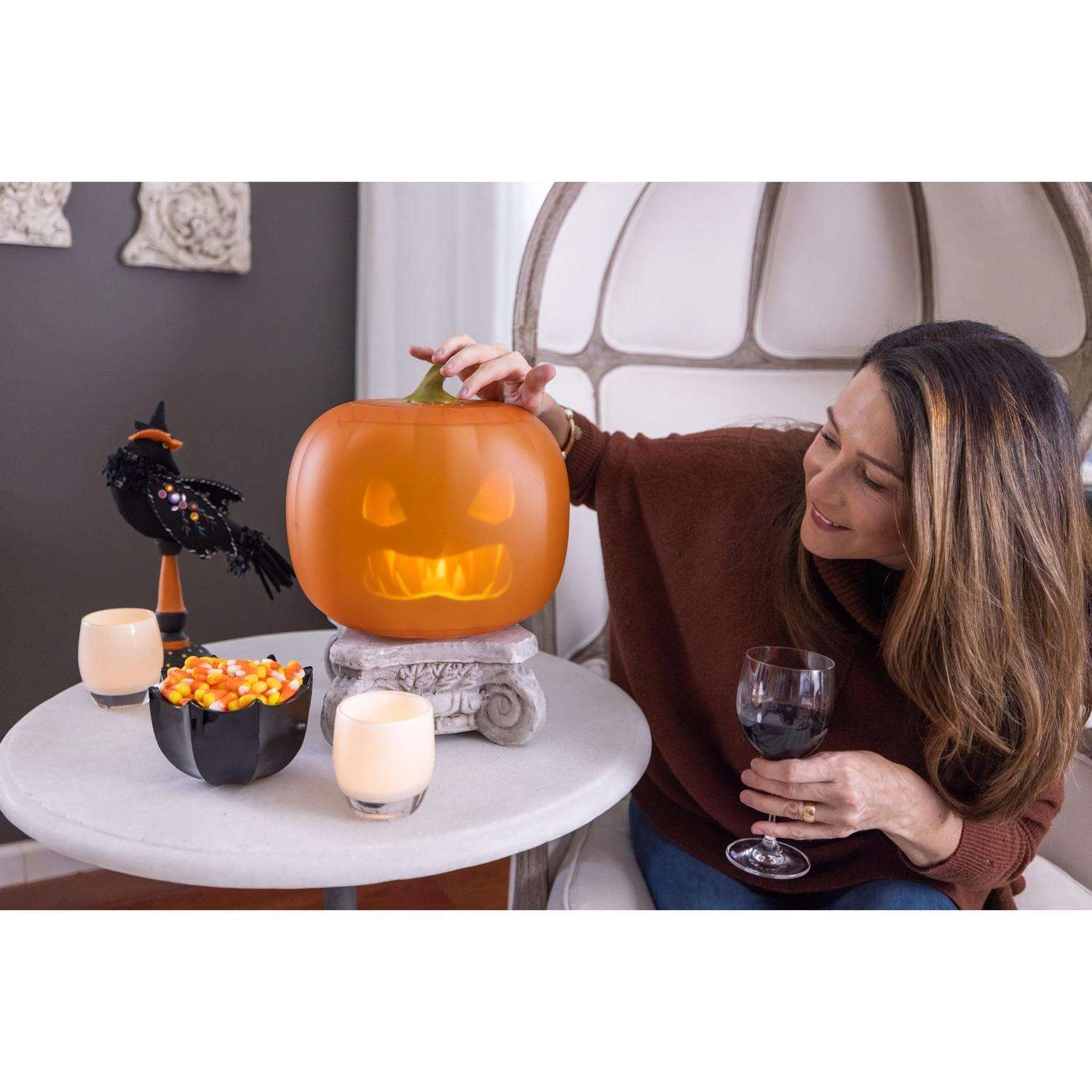 Mindscope Animat3D 11 In. Jabberin' Jack Halloween Decor 9 Mindscope Animat3D 11 In. Jabberin' Jack Halloween Decor - Image 7