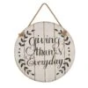 Glitzhome 15 In. Giving Thanks Everyday Hanging Decor