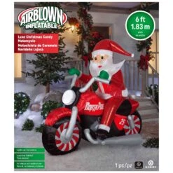 Gemmy Airblown LED Santa On Motorcycle 7 Ft. Inflatable 7 Gemmy Airblown LED Santa On Motorcycle 7 Ft. Inflatable -Alpine Sales Store 2ab16cdb 7856 4537 800c 210e127e096f
