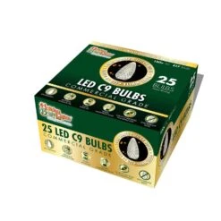 Holiday Bright Lights LED C9 Pure White 25 Ct Replacement Christmas Light Bulbs -Alpine Sales Store 2c2a6e95 408a 4ab1 841c 60ff4d47c291