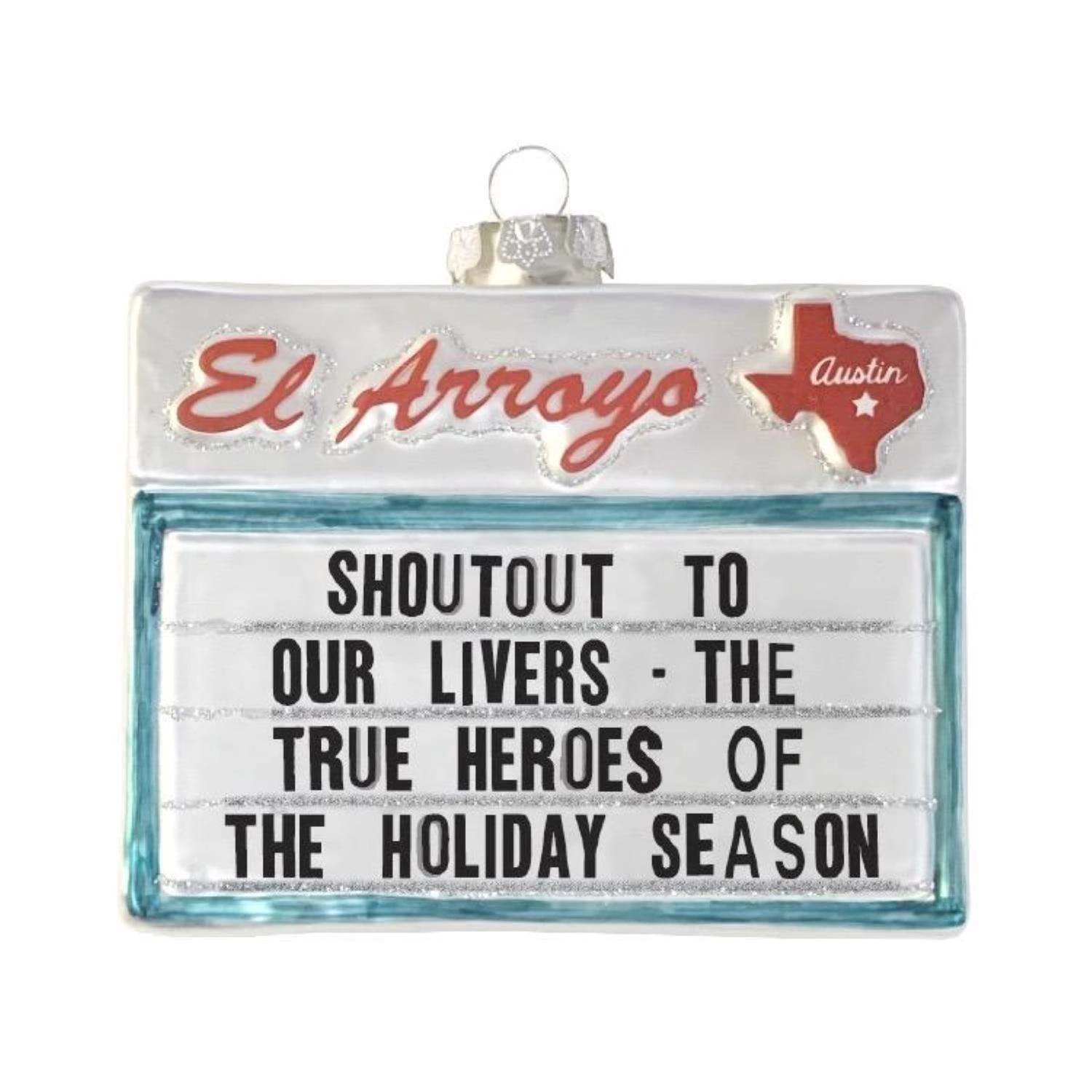 El Arroyo Multi-Colored Shoutout To Our Livers - The True Heroes Of The Holiday Season Ornament 3 El Arroyo Multi-Colored Shoutout To Our Livers - The True Heroes Of The Holiday Season Ornament