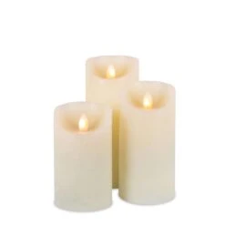Gerson LED Bisque Flameless Candles 8 In.