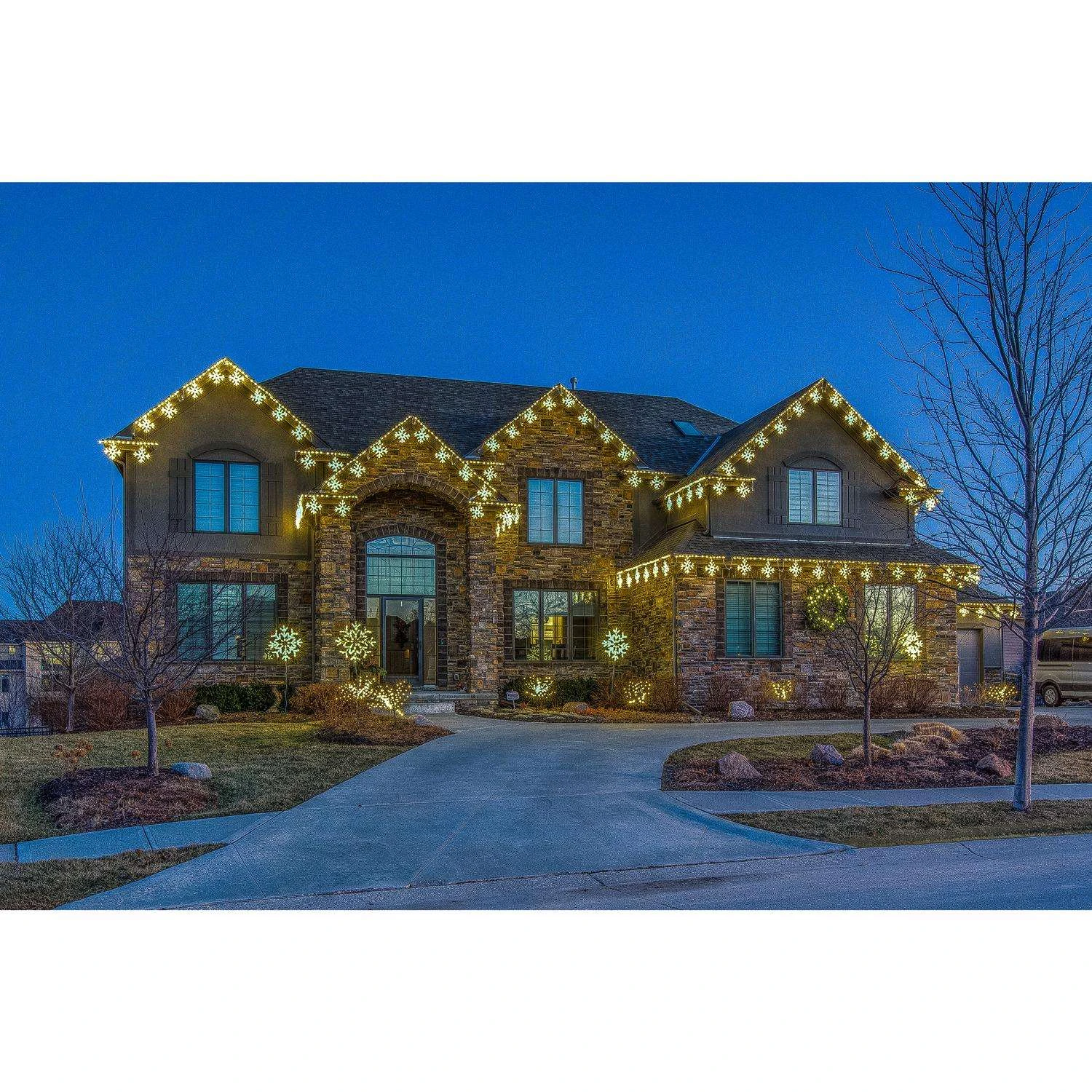 Celebrations Platinum LED Warm White Light Burst 32 In. Yard Decor 5 Celebrations Platinum LED Warm White Light Burst 32 In. Yard Decor - Image 3