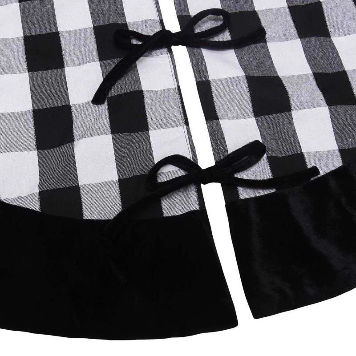 Dyno Black/White Plaid Tree Skirt 1.25 In. 6 Dyno Black/White Plaid Tree Skirt 1.25 In. - Image 4