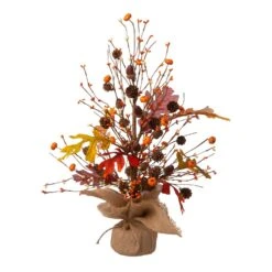 Glitzhome 20 In. Harvest Tree Tabletop Decor