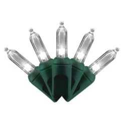 Celebrations Platinum LED T5 Pure White 50 Ct String Christmas Lights 25 Ft.