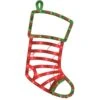 IG Design Green/Red Lit Stocking Silhouette Window Decoration 16 In. -Alpine Sales Store 36f94d48 c390 4d1f bbff 4a737ace0fbb