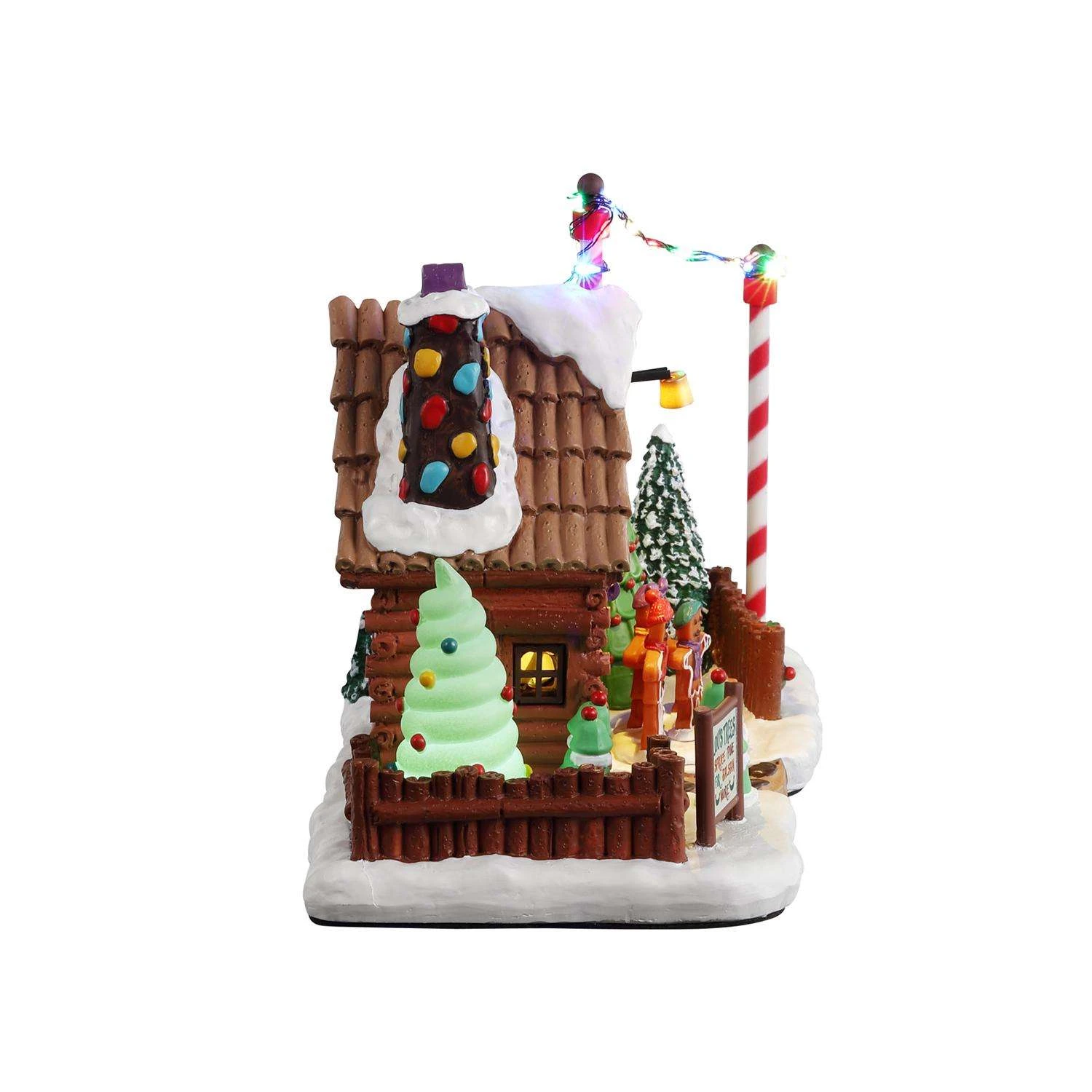 Lemax LED Multicolored Lou's Tree Farm Christmas Village 6 In. 4 Lemax LED Multicolored Lou's Tree Farm Christmas Village 6 In. - Image 2