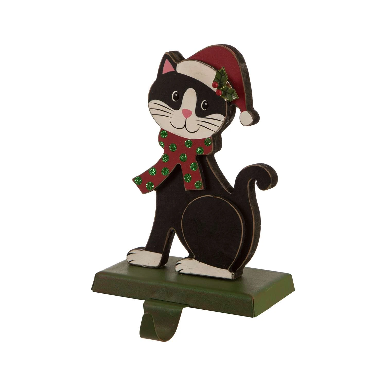 Glitzhome Multicolored Cat Stocking Holder 7.50 In. 4 Glitzhome Multicolored Cat Stocking Holder 7.50 In. - Image 2