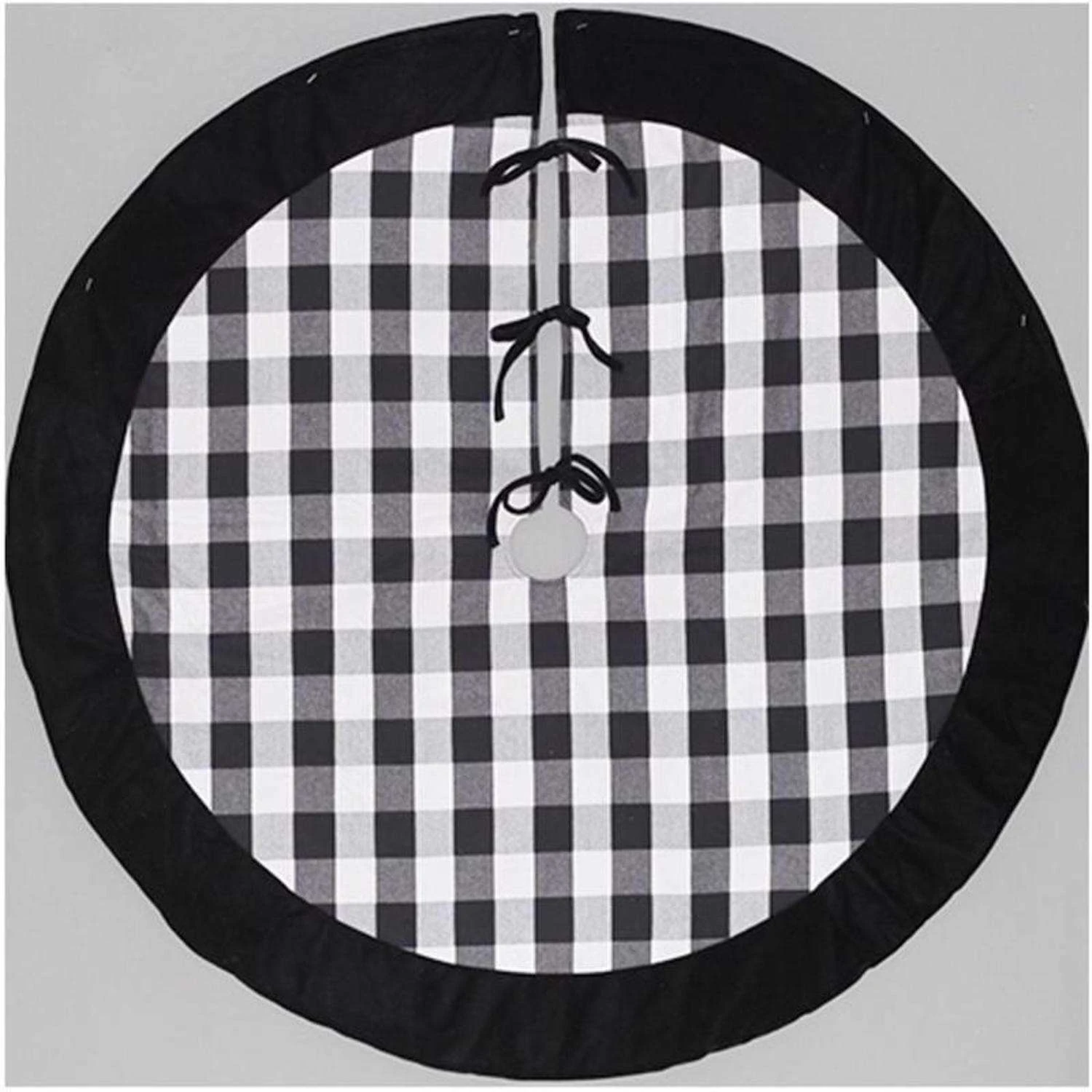 Dyno Black/White Plaid Tree Skirt 1.25 In. 4 Dyno Black/White Plaid Tree Skirt 1.25 In. - Image 2
