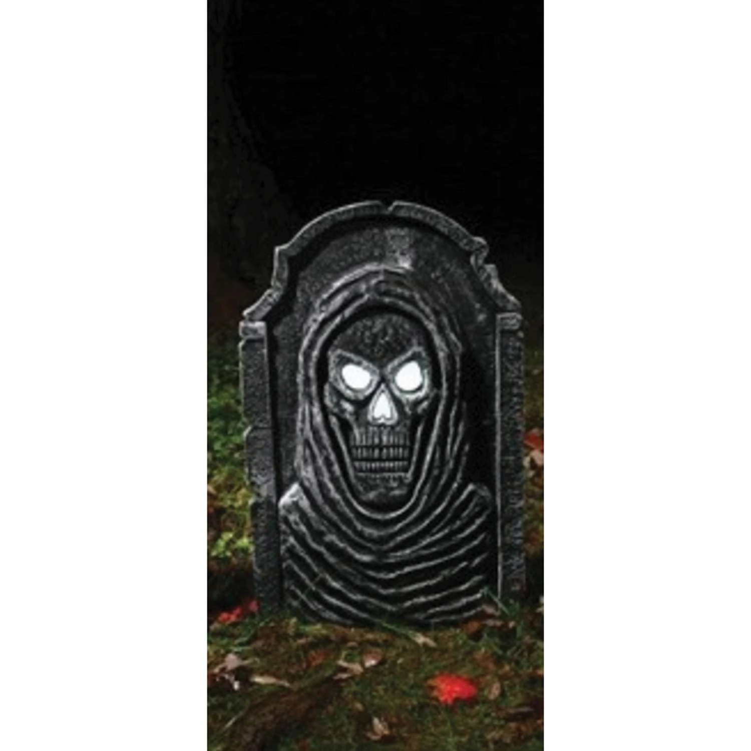 Fun World 22 In. LED Bone Tombstones Reaper Halloween Decor 3 Fun World 22 In. LED Bone Tombstones Reaper Halloween Decor