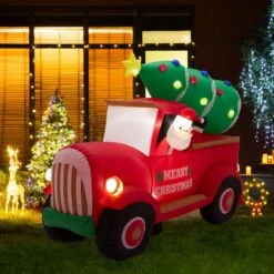 Glitzhome Santa On Pick Up Truck Decor 70.87 In. Inflatable 10 Glitzhome Santa On Pick Up Truck Decor 70.87 In. Inflatable -Alpine Sales Store 4de51c68 1fe1 4889 b0a4 5f052c0a02e0