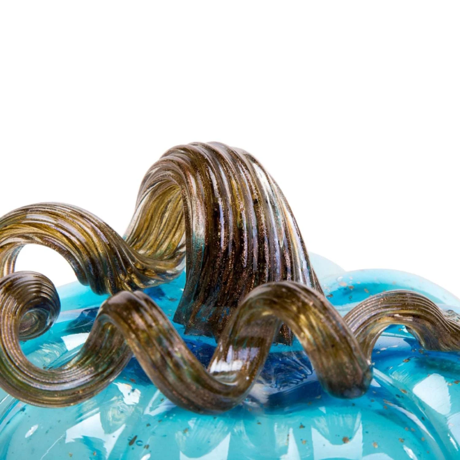 Glitzhome 4.92 In. Glittery Pumpkin Tabletop Decor 4 Glitzhome 4.92 In. Glittery Pumpkin Tabletop Decor - Image 2