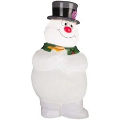 Warner Brothers Incandescent White Frosty With Scarf 2 Ft. Blow Mold