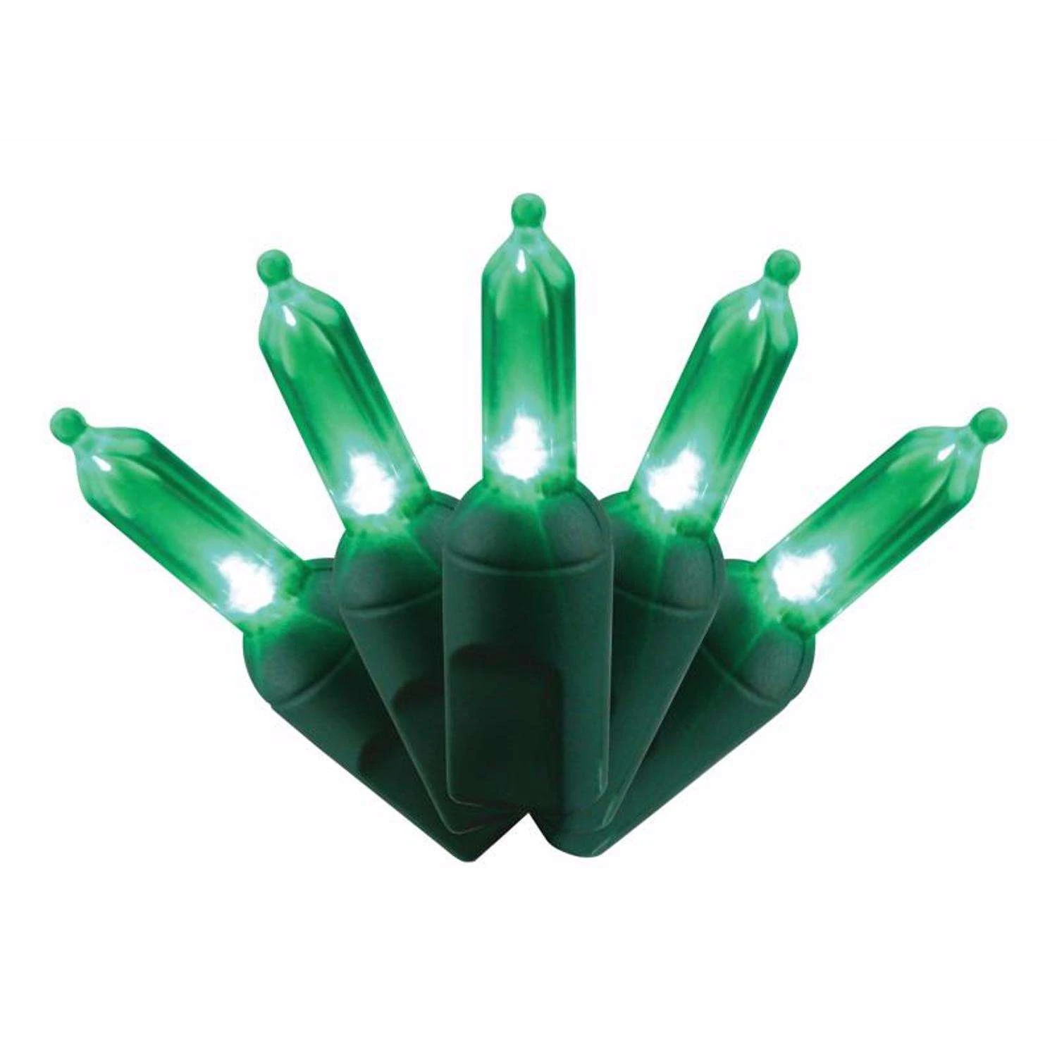 Celebrations Platinum LED T5 Green 50 Ct String Christmas Lights 25 Ft. 3 Celebrations Platinum LED T5 Green 50 Ct String Christmas Lights 25 Ft.