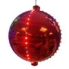 Celebrations Platinum LED Red Lighted Ornament 6 In. Hanging Decor