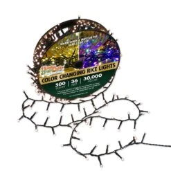 Holiday Bright Lights LED Rice Multicolored/Warm White 500 Ct String Christmas Lights