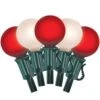 Celebrations Incandescent G40 Globe Red/White 25 Ct String Christmas Lights 24 Ft.