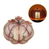 Alpine Warm Candle 8 In. LED Mesh Pumpkin With Candle Tabletop Decor -Alpine Sales Store 64f057ba 02cb 4cfd a01f b19f16fd18af
