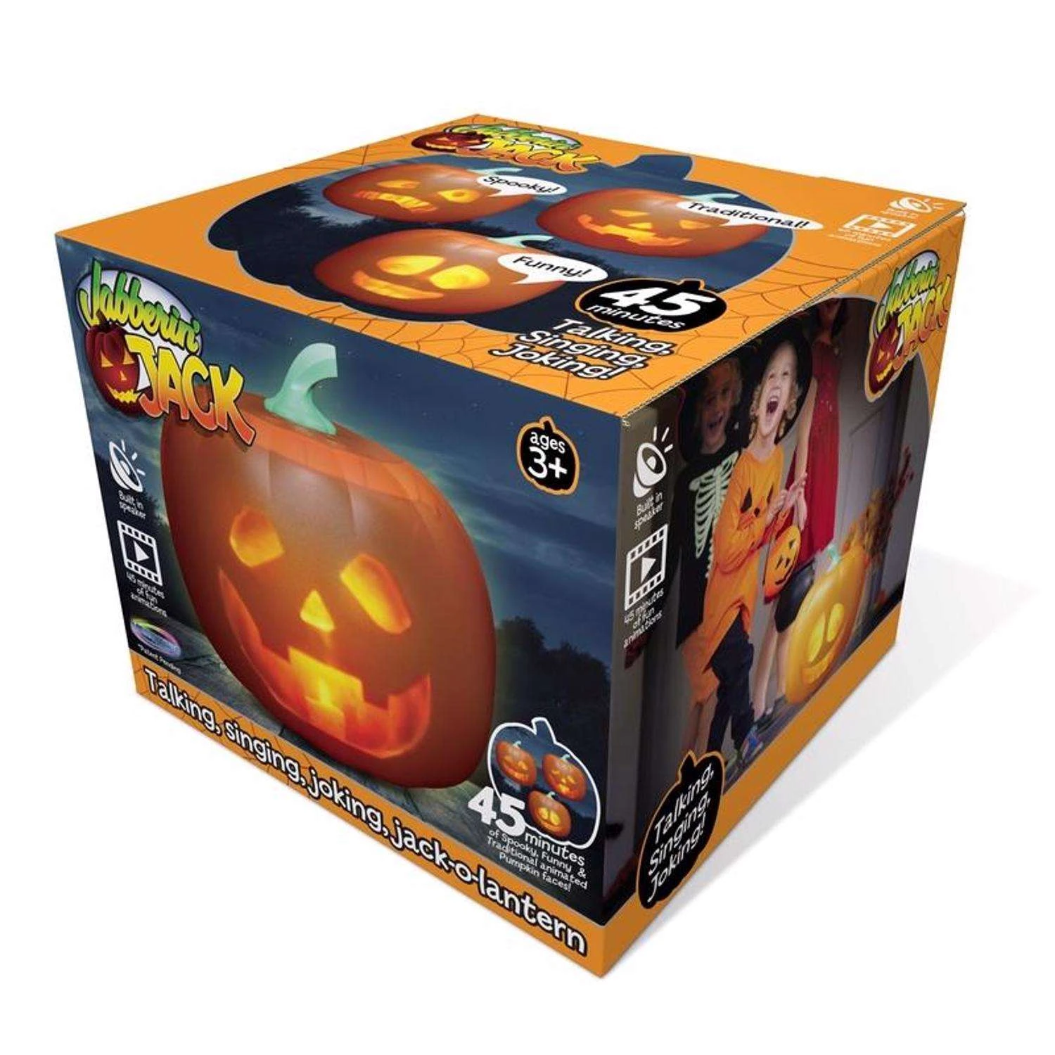 Mindscope Animat3D 11 In. Jabberin' Jack Halloween Decor 4 Mindscope Animat3D 11 In. Jabberin' Jack Halloween Decor - Image 2