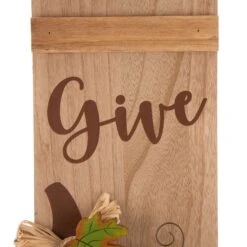 Glitzhome 42 In. Give Thanks Sign Pathway Decor -Alpine Sales Store 677a5ca6 030d 4269 b49a f1a35eaf698b