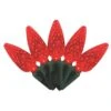 Celebrations Platinum LED C6 Red 50 Ct String Christmas Lights 25 Ft.