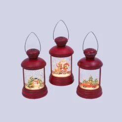 Gerson Red Spinning Lantern Indoor Christmas Decor 7.4 In. -Alpine Sales Store 68fb7012 1360 445f b0bf fbe8c08173ae