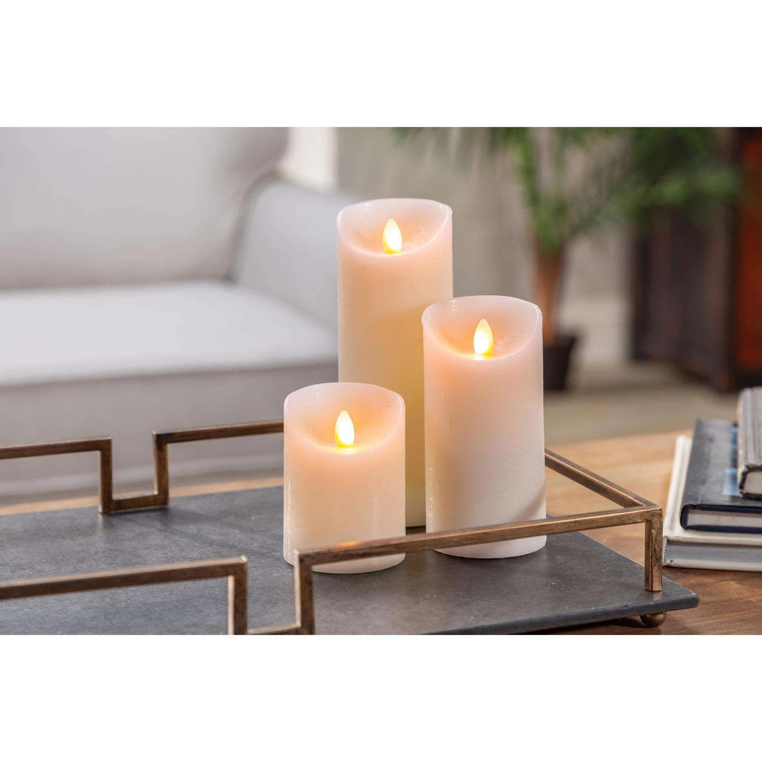Gerson LED Bisque Aurora Flame Candle 8 In. 5 Gerson LED Bisque Aurora Flame Candle 8 In. - Image 3