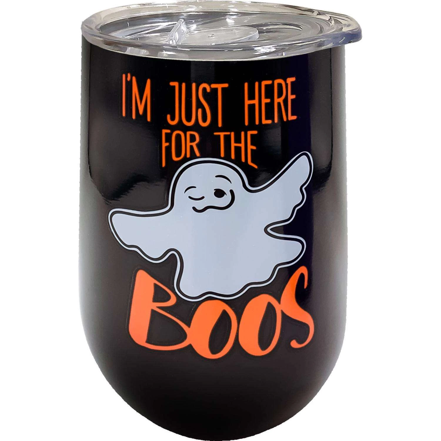 Spoontiques I'm Here Just For The Boos Wine Tumbler 16 Oz 1 Pk 3 Spoontiques I'm Here Just For The Boos Wine Tumbler 16 Oz 1 Pk