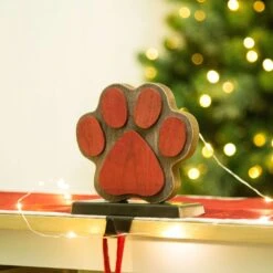 Glitzhome Brown/Red Paw Stocking Holder 6.3 In. -Alpine Sales Store 6dc14aff f8bd 40e0 8b61 4a0ec1b4fd29