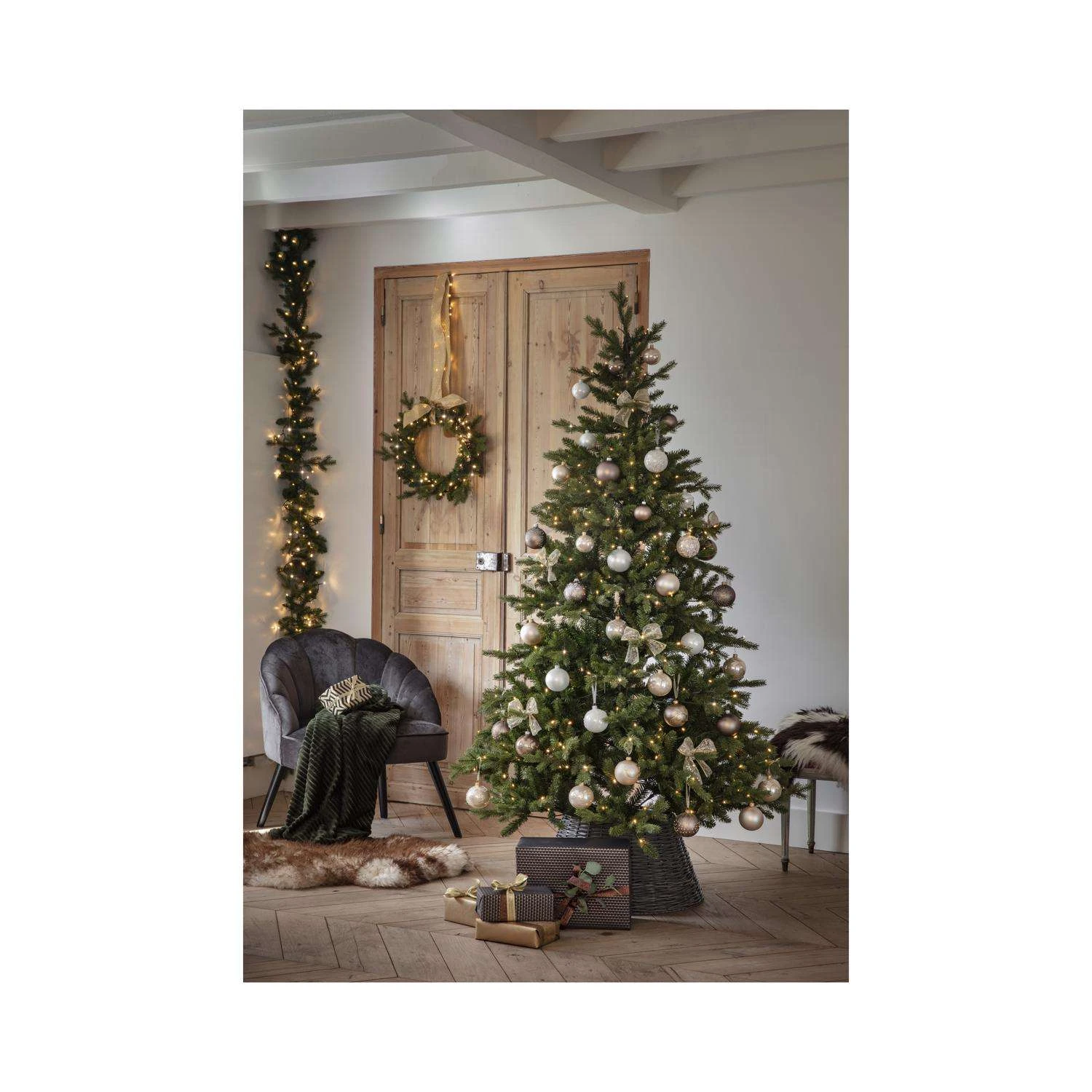 Celebrations 7 Ft. Full LED 430 Ct Allison Pine Christmas Tree 4 Celebrations 7 Ft. Full LED 430 Ct Allison Pine Christmas Tree - Image 2