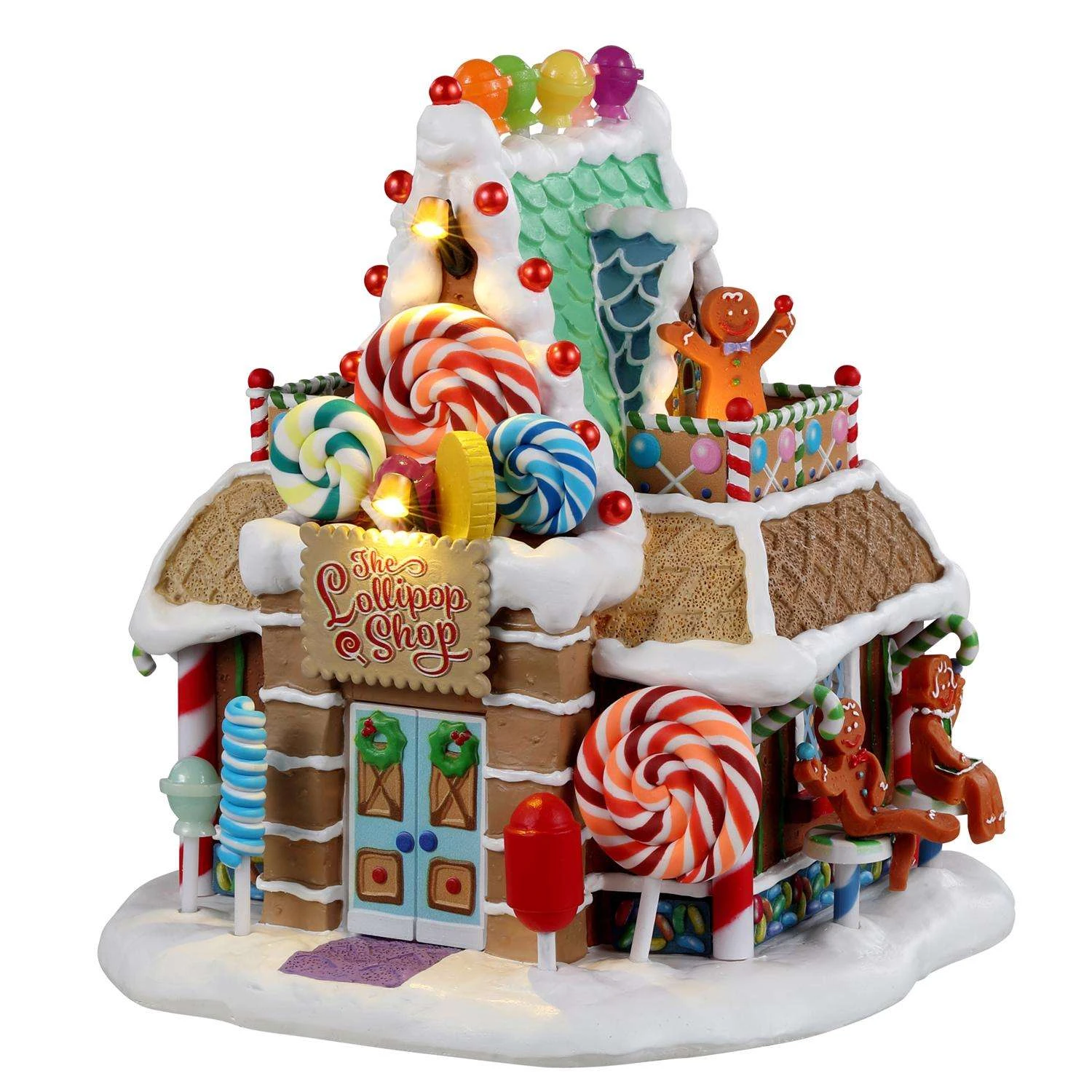 Lemax LED Multicolored Lollipops Shop Christmas Village 7 In. 3 Lemax LED Multicolored Lollipops Shop Christmas Village 7 In.