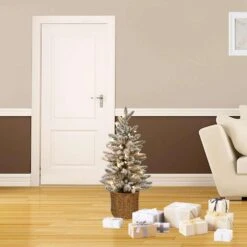 Celebrations 2 Ft. Full LED 35 Ct Flocked Christmas Tree -Alpine Sales Store 6f3cd721 1b85 41f2 8741 a5a1b83da7fb